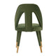 Modern Neda Velvet Dining Chair in Olive Green MHC-DC081-OG