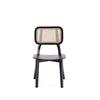 Versailles Square Dining Chair in Black and Natural Cane - Set of 2 MHC-DCCA01-BK