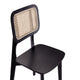 Versailles Square Dining Chair in Black and Natural Cane - Set of 2 MHC-DCCA01-BK