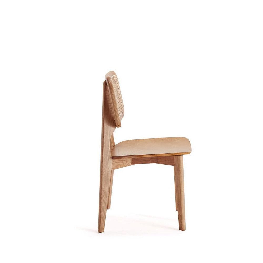 Versailles Square Dining Chair in Nature Cane - Set of 2 MHC-DCCA01-NA