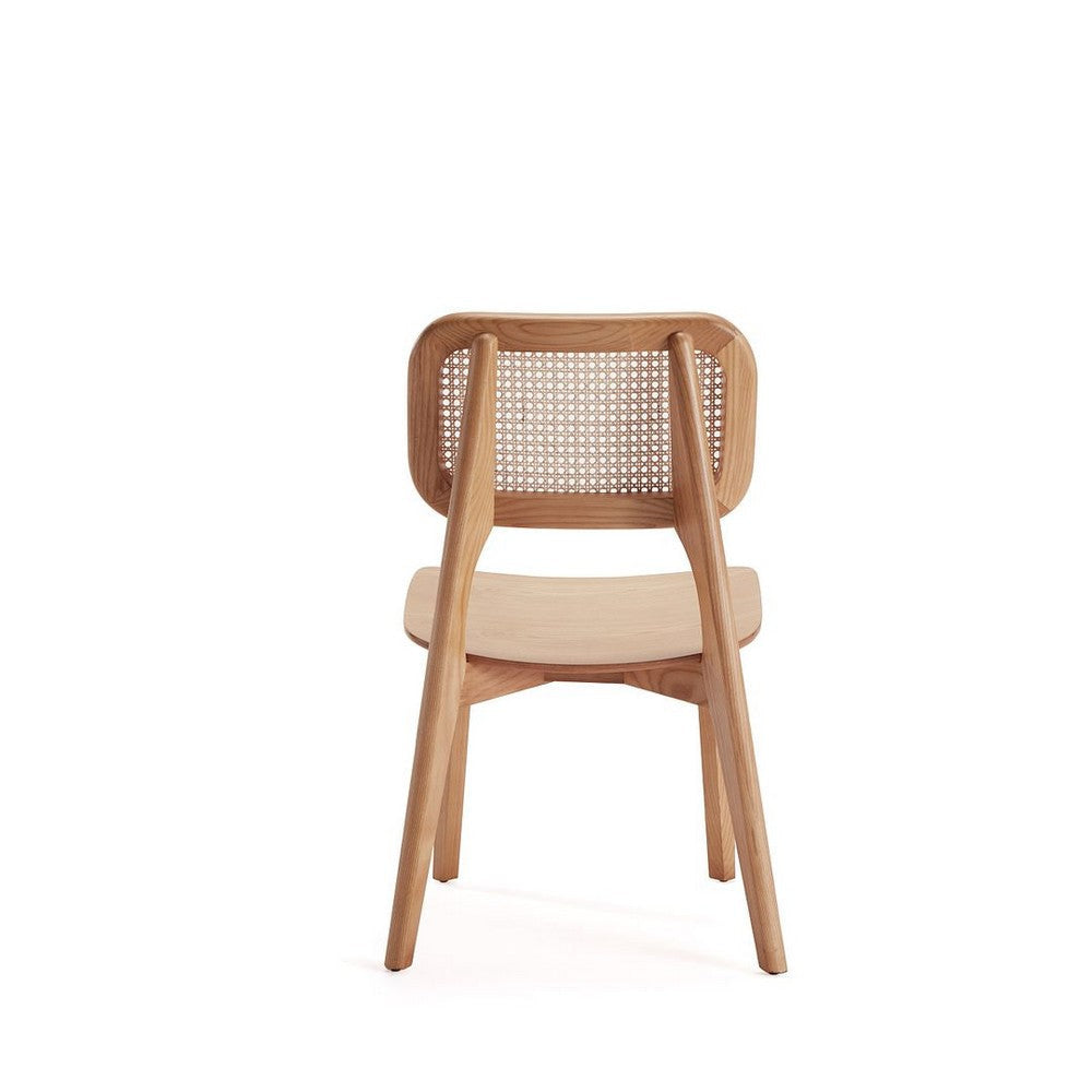 Versailles Square Dining Chair in Nature Cane - Set of 2 MHC-DCCA01-NA