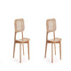Versailles Square Dining Chair in Nature Cane - Set of 2