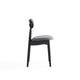Colbert Dining Chair in Black and Cane with Grey Upholstered Seating - Set of 2 MHC-DCCA02-GY