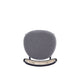 Colbert Dining Chair in Black and Cane with Grey Upholstered Seating - Set of 2 MHC-DCCA02-GY