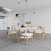 Colbert Dining Chair in Nature and Cane with Oatmeal Upholstered Seating - Set of 2 MHC-DCCA02-OM