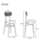 Colbert Dining Chair in Nature and Cane with Oatmeal Upholstered Seating - Set of 2 MHC-DCCA02-OM