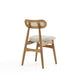 Colbert Dining Chair in Nature and Cane with Oatmeal Upholstered Seating - Set of 2 MHC-DCCA02-OM