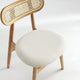 Colbert Dining Chair in Nature and Cane with Oatmeal Upholstered Seating - Set of 2 MHC-DCCA02-OM