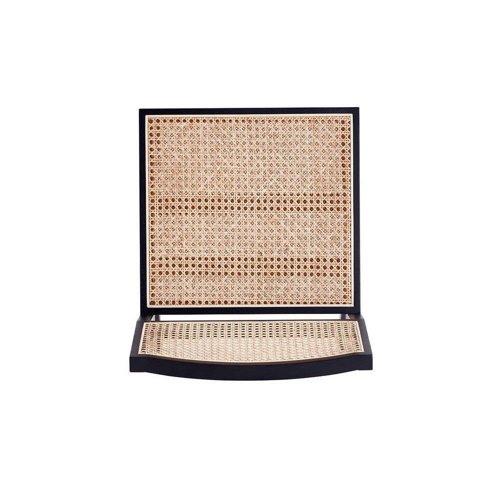 Hamlet Dining Chair in Black and Natural Cane - Set of 2 MHC-DCCA03-BK