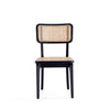 Giverny Dining Chair in Black and Natural Cane - Set of 2 MHC-DCCA04-BK
