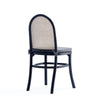 Paragon Dining Chair 1.0 with Grey Cushions in Black and Cane - Set of 2 MHC-DCCA05-GY