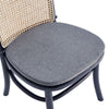 Paragon Dining Chair 1.0 with Grey Cushions in Black and Cane - Set of 2 MHC-DCCA05-GY