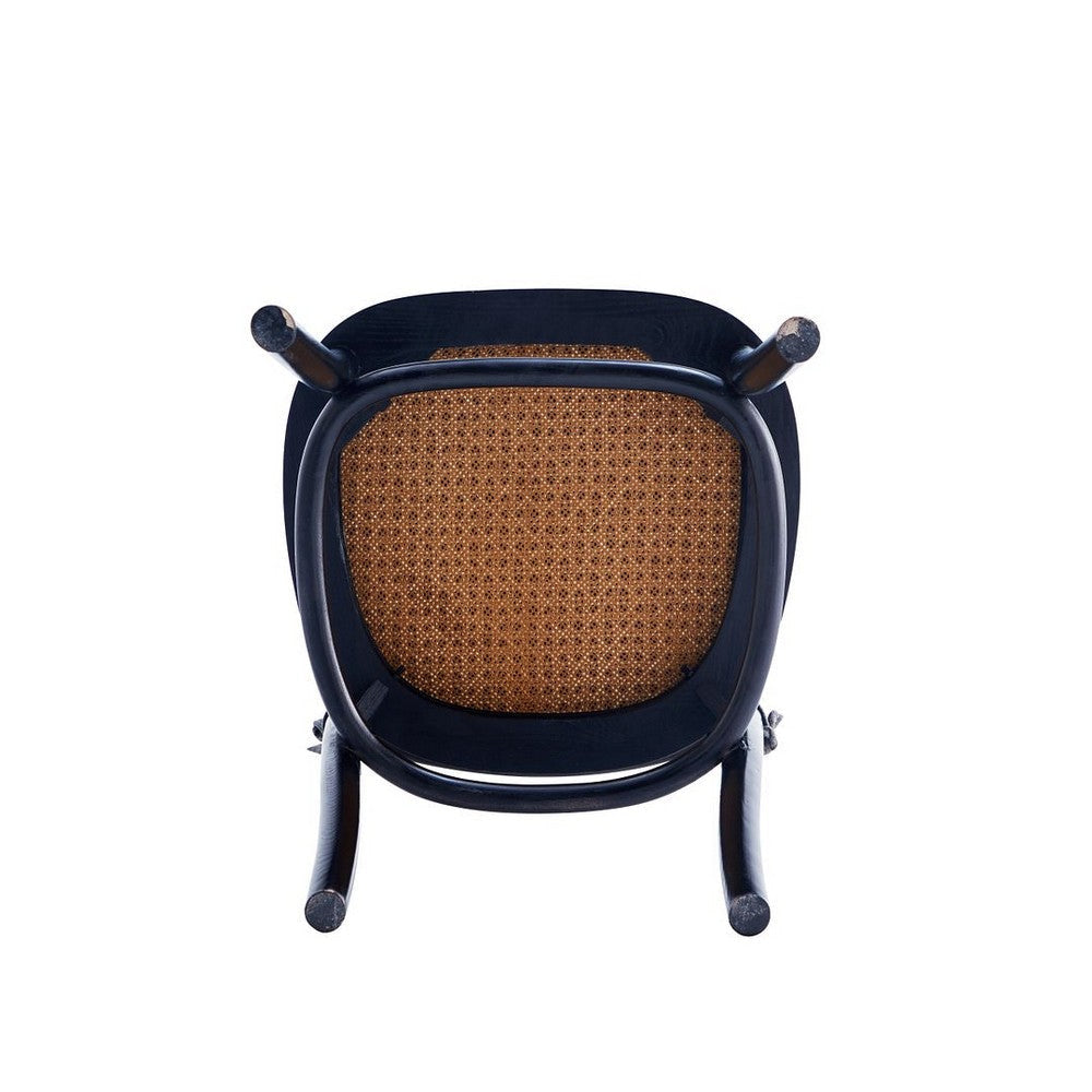 Paragon Dining Chair 1.0 with Grey Cushions in Black and Cane - Set of 2 MHC-DCCA05-GY