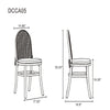 Paragon Dining Chair 1.0 with Cream Cushions in Nature and Cane - Set of 2 MHC-DCCA05-OM