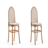 Paragon Dining Chair 1.0 with Cream Cushions in Nature and Cane - Set of 2