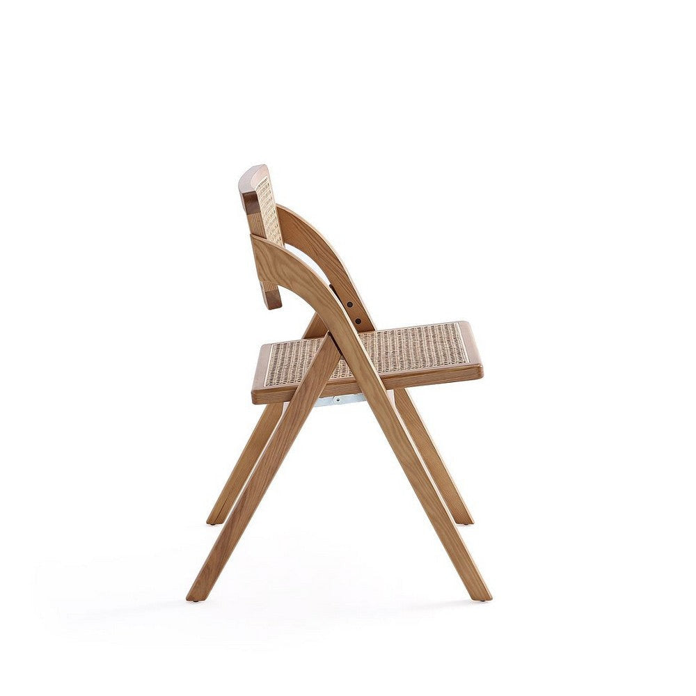 Lambinet Folding Dining Chair in Nature Cane - Set of 2 MHC-DCCA07-NA