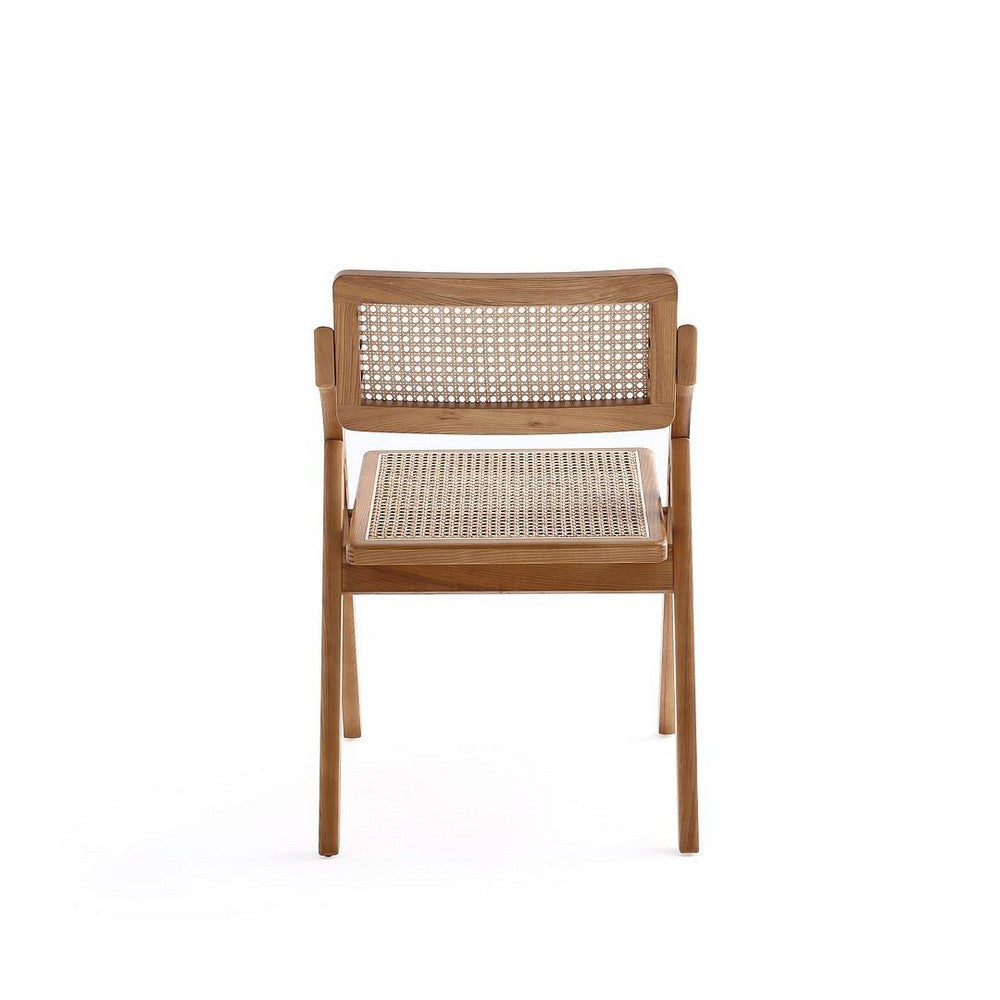 Lambinet Folding Dining Chair in Nature Cane - Set of 2 MHC-DCCA07-NA