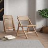 Pullman Folding Dining Chair in Nature Cane- Set of 2 MHC-DCCA08-NA
