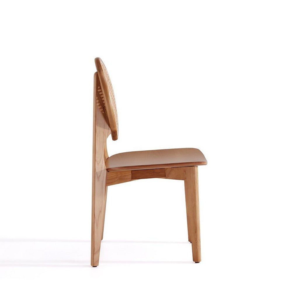 Versailles Round Dining Chair in Nature Cane - Set of 2 MHC-DCCA11-NA
