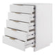 Granville Tall 23.62’’ Modern Narrow Dresser with 5 Full Extension Drawers in White MHC-DR-5001