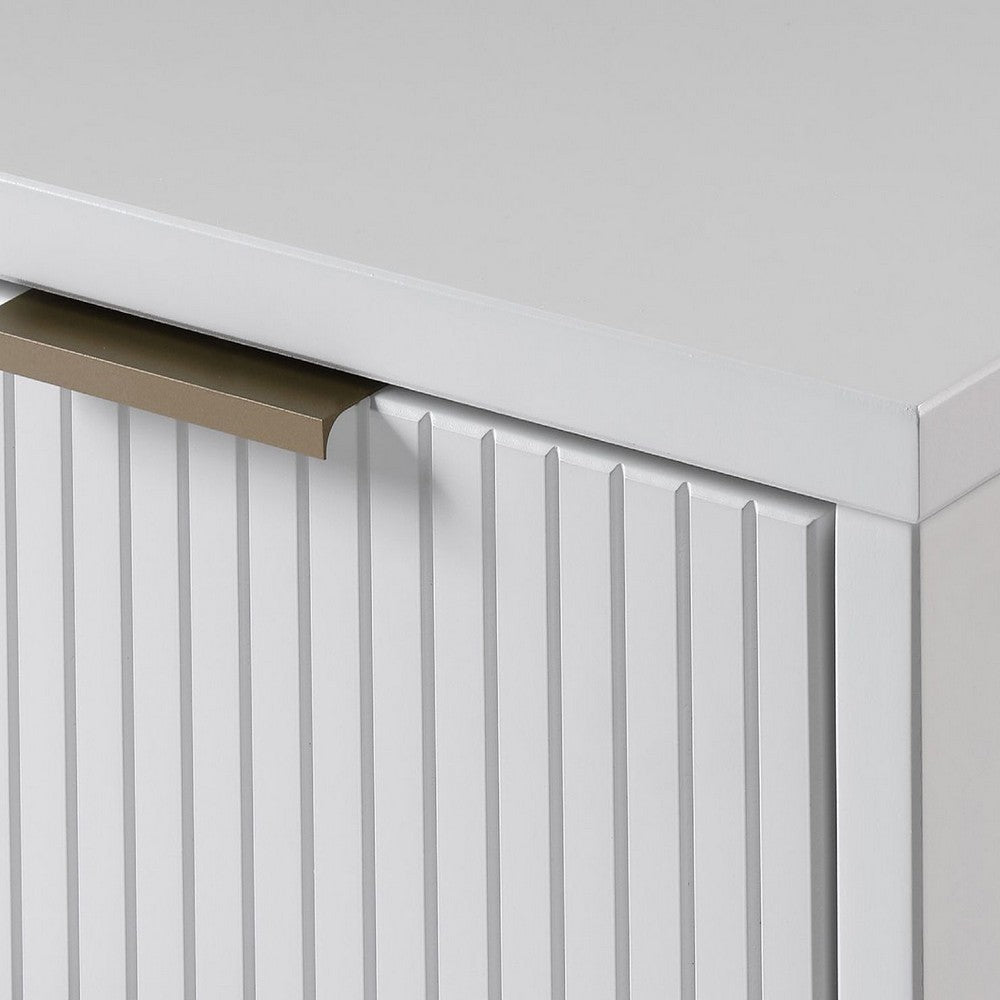 Granville Tall 23.62’’ Modern Narrow Dresser with 5 Full Extension Drawers in White MHC-DR-5001