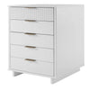 Granville Tall 23.62’’ Modern Narrow Dresser with 5 Full Extension Drawers in White MHC-DR-5001