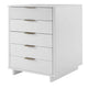 Granville Tall 23.62’’ Modern Narrow Dresser with 5 Full Extension Drawers in White MHC-DR-5001