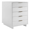 Granville Tall 23.62’’ Modern Narrow Dresser with 5 Full Extension Drawers in White MHC-DR-5001