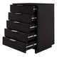 Granville Tall 23.62’’ Modern Narrow Dresser with 5 Full Extension Drawers in Black MHC-DR-5002