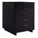 Granville Tall 23.62’’ Modern Narrow Dresser with 5 Full Extension Drawers in Black MHC-DR-5002