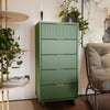 Granville Tall 23.62’’ Modern Narrow Dresser with 5 Full Extension Drawers in Sage Green MHC-DR-5003