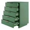 Granville Tall 23.62’’ Modern Narrow Dresser with 5 Full Extension Drawers in Sage Green MHC-DR-5003