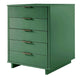 Granville Tall 23.62’’ Modern Narrow Dresser with 5 Full Extension Drawers in Sage Green MHC-DR-5003