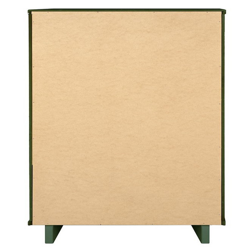 Granville Tall 23.62’’ Modern Narrow Dresser with 5 Full Extension Drawers in Sage Green MHC-DR-5003