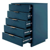 Granville Tall 23.62’’ Modern Narrow Dresser with 5 Full Extension Drawers in Midnight Blue MHC-DR-5004