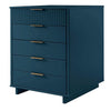 Granville Tall 23.62’’ Modern Narrow Dresser with 5 Full Extension Drawers in Midnight Blue MHC-DR-5004