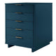 Granville Tall 23.62’’ Modern Narrow Dresser with 5 Full Extension Drawers in Midnight Blue MHC-DR-5004