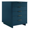 Granville Tall 23.62’’ Modern Narrow Dresser with 5 Full Extension Drawers in Midnight Blue MHC-DR-5004