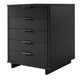 Granville Tall 23.62’’ Modern Narrow Dresser with 5 Full Extension Drawers in Dark Grey MHC-DR-5005