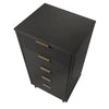 Granville Tall 23.62’’ Modern Narrow Dresser with 5 Full Extension Drawers in Dark Grey MHC-DR-5005