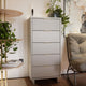 Granville Tall 23.62’’ Modern Narrow Dresser with 5 Full Extension Drawers in Light Grey MHC-DR-5006