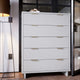 Granville 45.27’’ Modern Tall Dresser with 5 Full Extension Drawers in White MHC-DR-5021