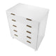 Granville 45.27’’ Modern Tall Dresser with 5 Full Extension Drawers in White MHC-DR-5021