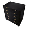 Granville 45.27’’ Modern Tall Dresser with 5 Full Extension Drawers in Black MHC-DR-5022