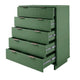 Granville 45.27’’ Modern Tall Dresser with 5 Full Extension Drawers in Sage Green MHC-DR-5023