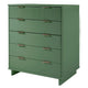 Granville 45.27’’ Modern Tall Dresser with 5 Full Extension Drawers in Sage Green MHC-DR-5023