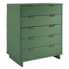 Granville 45.27’’ Modern Tall Dresser with 5 Full Extension Drawers in Sage Green MHC-DR-5023