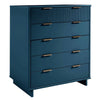 Granville 45.27’’ Modern Tall Dresser with 5 Full Extension Drawers in Midnight Blue MHC-DR-5024