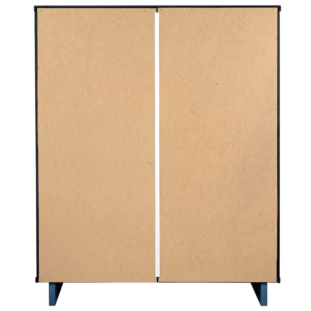 Granville 45.27’’ Modern Tall Dresser with 5 Full Extension Drawers in Midnight Blue MHC-DR-5024