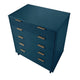 Granville 45.27’’ Modern Tall Dresser with 5 Full Extension Drawers in Midnight Blue MHC-DR-5024